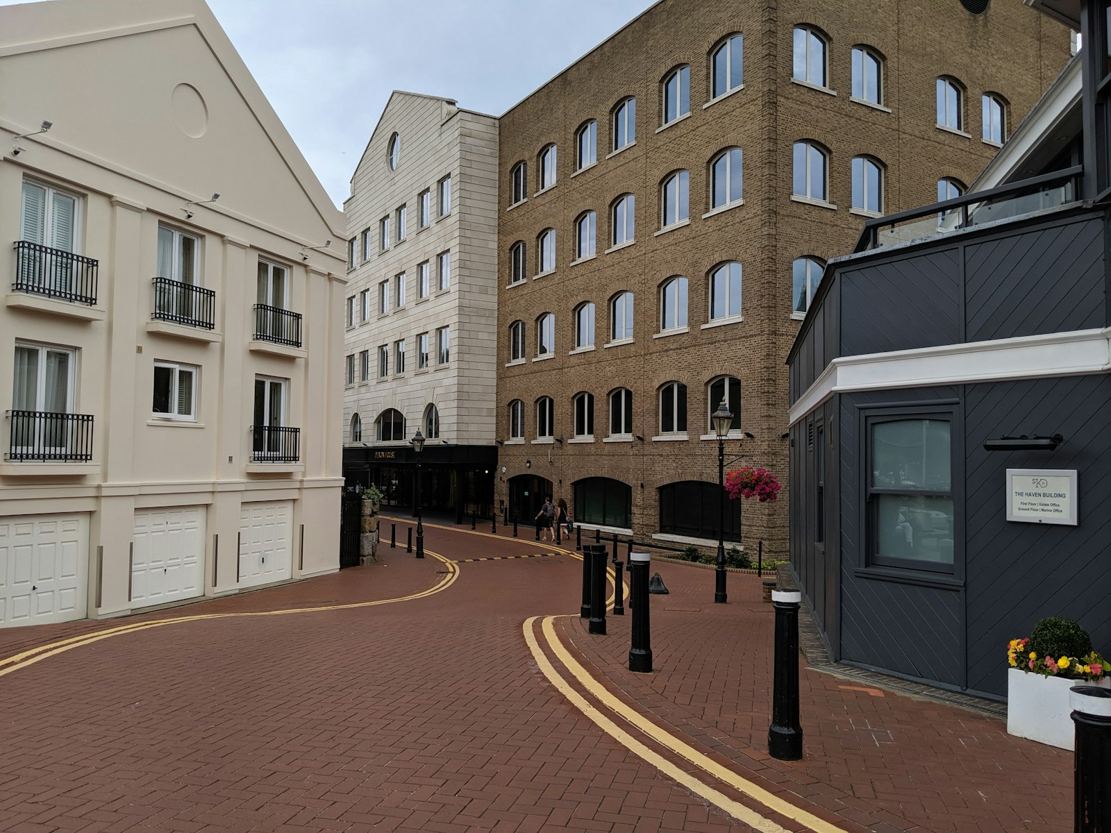 A cobbled London mews street